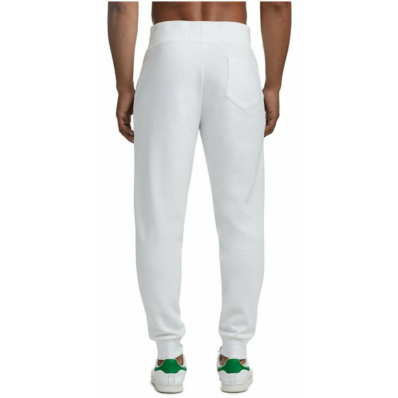 True Religion Men's Shine Jogger Sweatpants in White - Picture 4 of 4